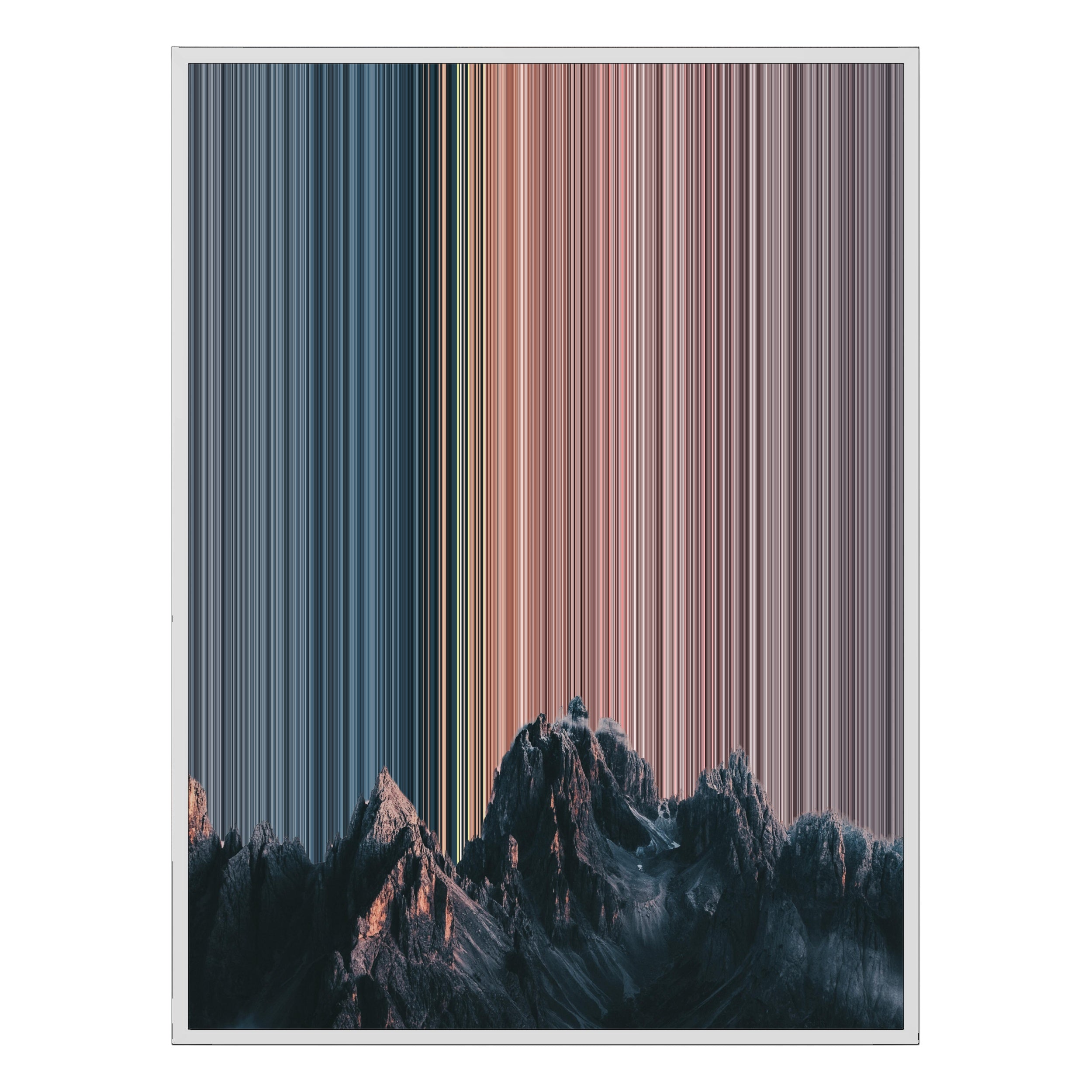 28×30" Metallic Float Frame Canvas - White Frame variant