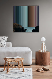 Rocky Mountain Beside the Ocean - Lifestyle staging in modern interior - Gradienta