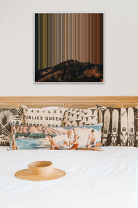 Mountain At Night Under A Starry Sky - Lifestyle staging in modern interior - Gradienta