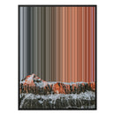 28×34" Metallic Float Frame Canvas - Black Frame variant