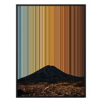 28×34" Metallic Float Frame Canvas - Black Frame variant