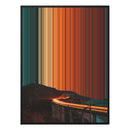 28×34" Metallic Float Frame Canvas - Black Frame variant