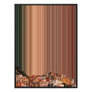 28×34" Metallic Float Frame Canvas - Black Frame variant