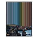 28×34" Metallic Float Frame Canvas - Black Frame variant