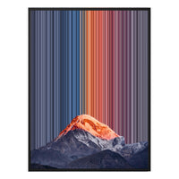 28×34" Metallic Float Frame Canvas - Black Frame variant