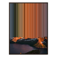 28×34" Metallic Float Frame Canvas - Brown Frame variant