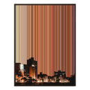 28×34" Metallic Float Frame Canvas - Brown Frame variant