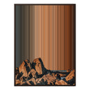 28×34" Metallic Float Frame Canvas - Brown Frame variant