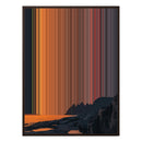 28×34" Metallic Float Frame Canvas - Brown Frame variant