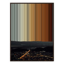 28×34" Metallic Float Frame Canvas - Brown Frame variant