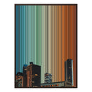 28×34" Metallic Float Frame Canvas - Brown Frame variant