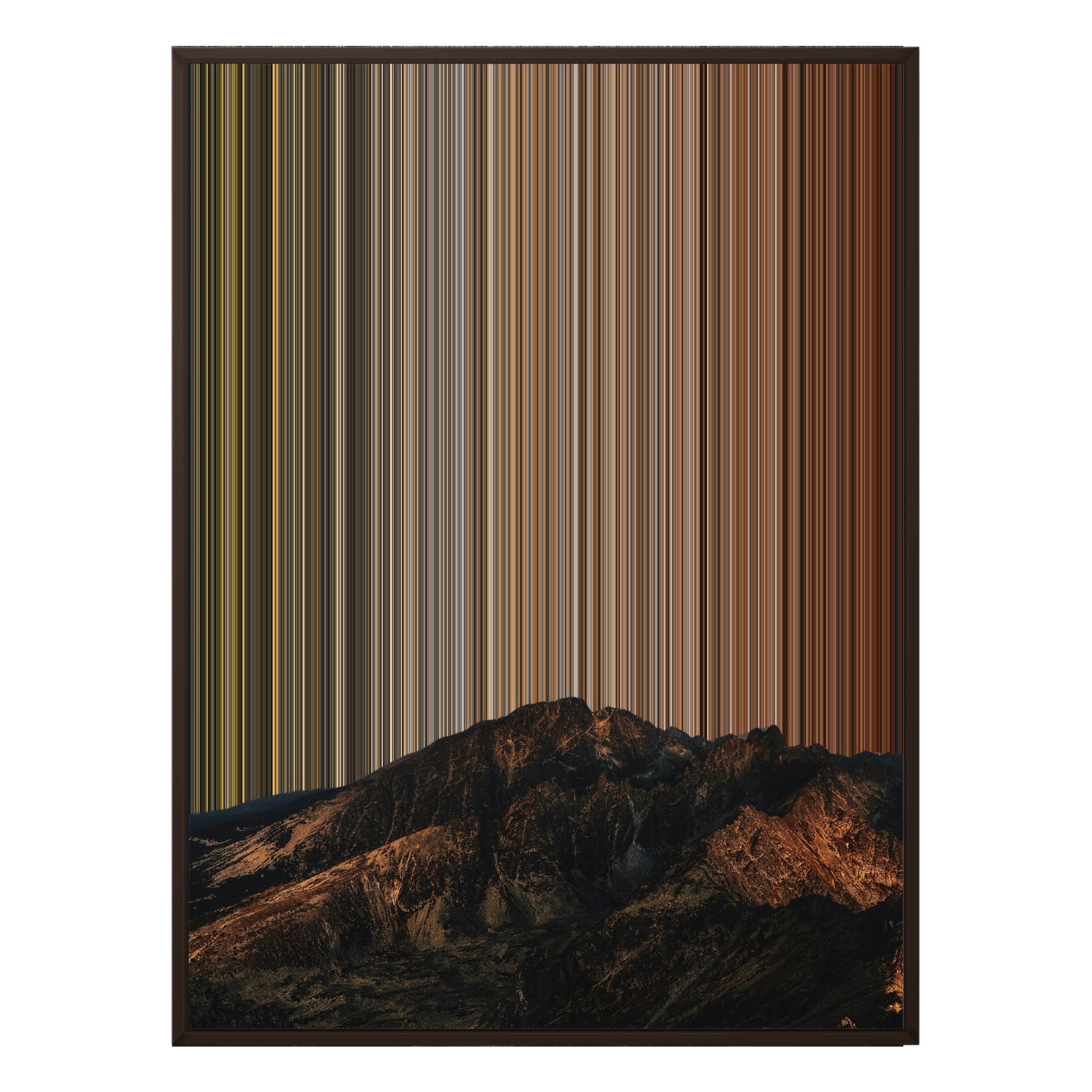 28×34" Metallic Float Frame Canvas - Brown Frame variant