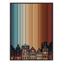 28×34" Metallic Float Frame Canvas - Brown Frame variant