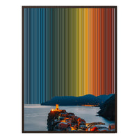 28×34" Metallic Float Frame Canvas - Brown Frame variant