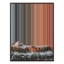 28×34" Metallic Float Frame Canvas - Brown Frame variant