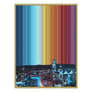 28×34" Metallic Float Frame Canvas - Gold Frame variant