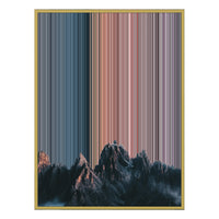 28×34" Metallic Float Frame Canvas - Gold Frame variant