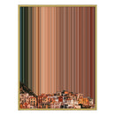 28×34" Metallic Float Frame Canvas - Gold Frame variant