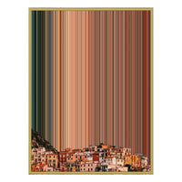 28×34" Metallic Float Frame Canvas - Gold Frame variant