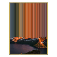 28×34" Metallic Float Frame Canvas - Gold Frame variant