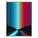 28×34" Metallic Float Frame Canvas - Gold Frame variant