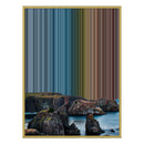 28×34" Metallic Float Frame Canvas - Gold Frame variant