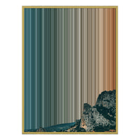 28×34" Metallic Float Frame Canvas - Gold Frame variant