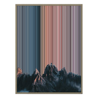 28×34" Metallic Float Frame Canvas - Natural Frame variant