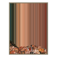 28×34" Metallic Float Frame Canvas - Natural Frame variant