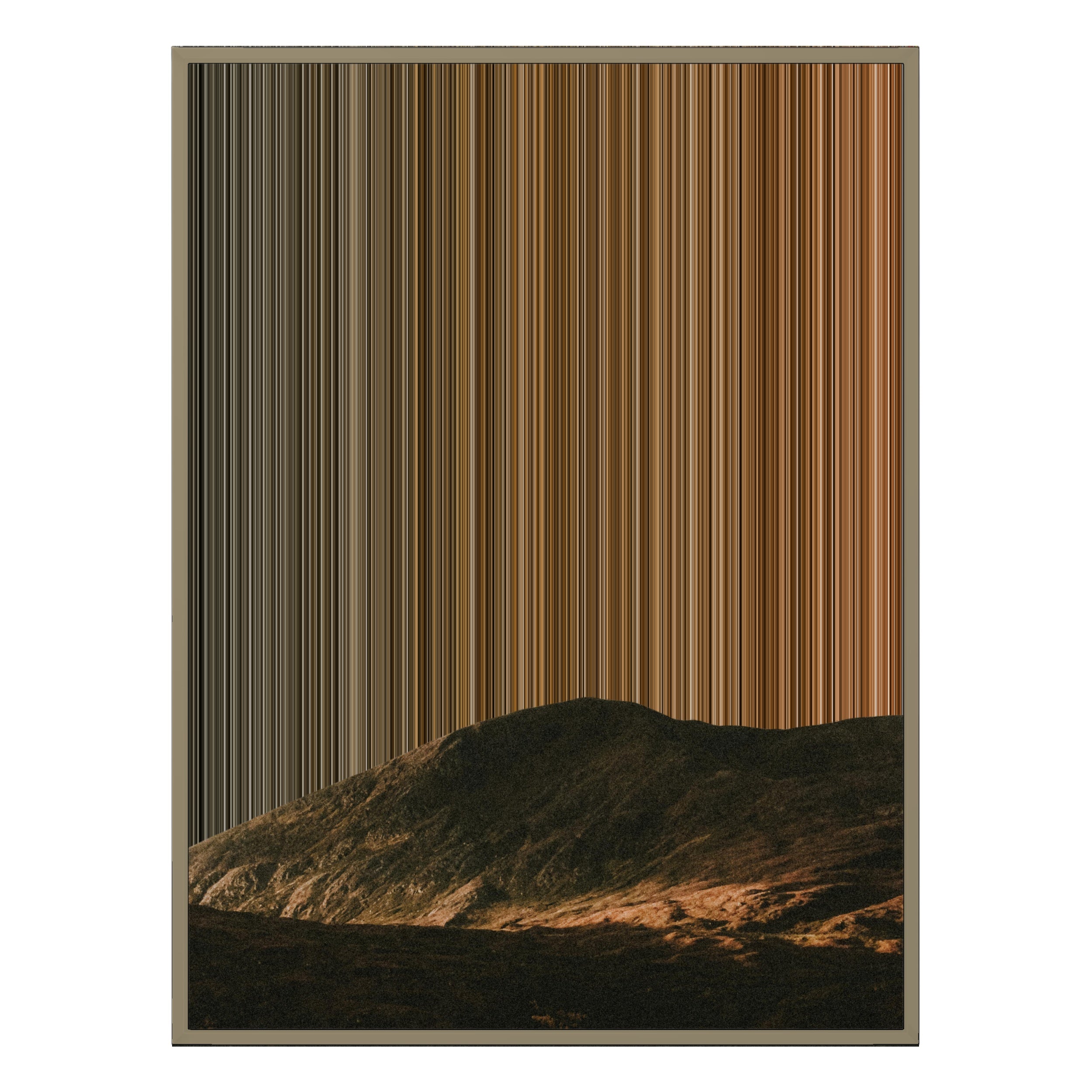 28×34" Metallic Float Frame Canvas - Natural Frame variant