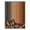 28×34" Metallic Float Frame Canvas - Natural Frame variant