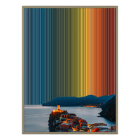 28×34" Metallic Float Frame Canvas - Natural Frame variant