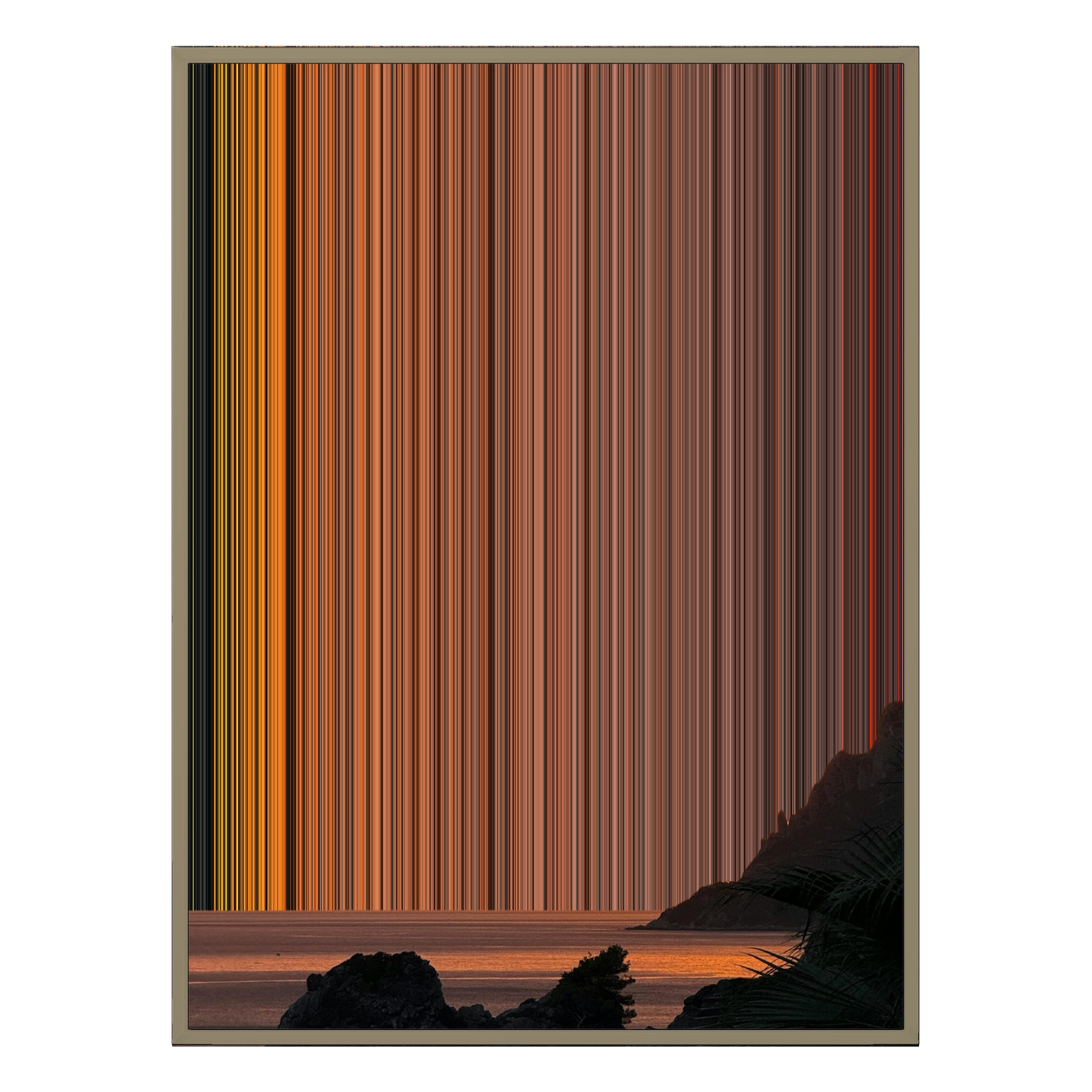 28×34" Metallic Float Frame Canvas - Natural Frame variant