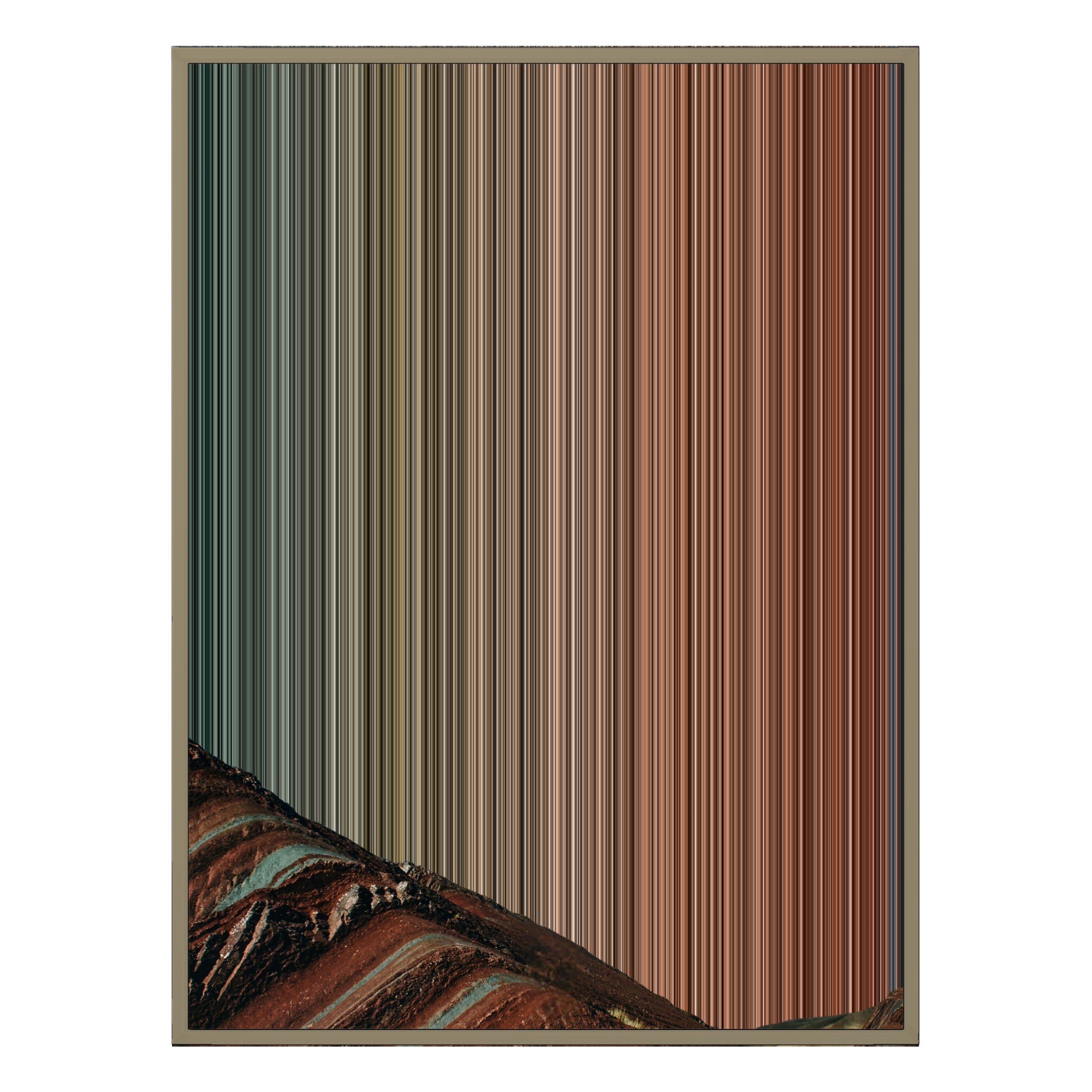 28×34" Metallic Float Frame Canvas - Natural Frame variant