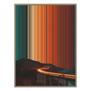 28×34" Metallic Float Frame Canvas - Natural Frame variant