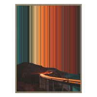 28×34" Metallic Float Frame Canvas - Natural Frame variant