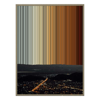 28×34" Metallic Float Frame Canvas - Natural Frame variant