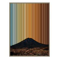 28×34" Metallic Float Frame Canvas - Natural Frame variant