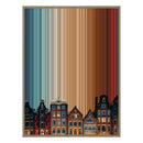 28×34" Metallic Float Frame Canvas - Natural Frame variant