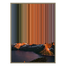 28×34" Metallic Float Frame Canvas - Natural Frame variant