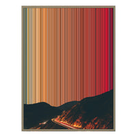 28×34" Metallic Float Frame Canvas - Natural Frame variant