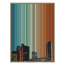 28×34" Metallic Float Frame Canvas - Natural Frame variant