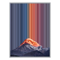 28×34" Metallic Float Frame Canvas - Silver Frame variant