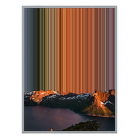 28×34" Metallic Float Frame Canvas - Silver Frame variant