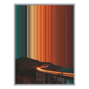 28×34" Metallic Float Frame Canvas - Silver Frame variant