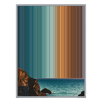 28×34" Metallic Float Frame Canvas - Silver Frame variant