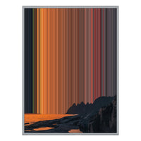 28×34" Metallic Float Frame Canvas - Silver Frame variant