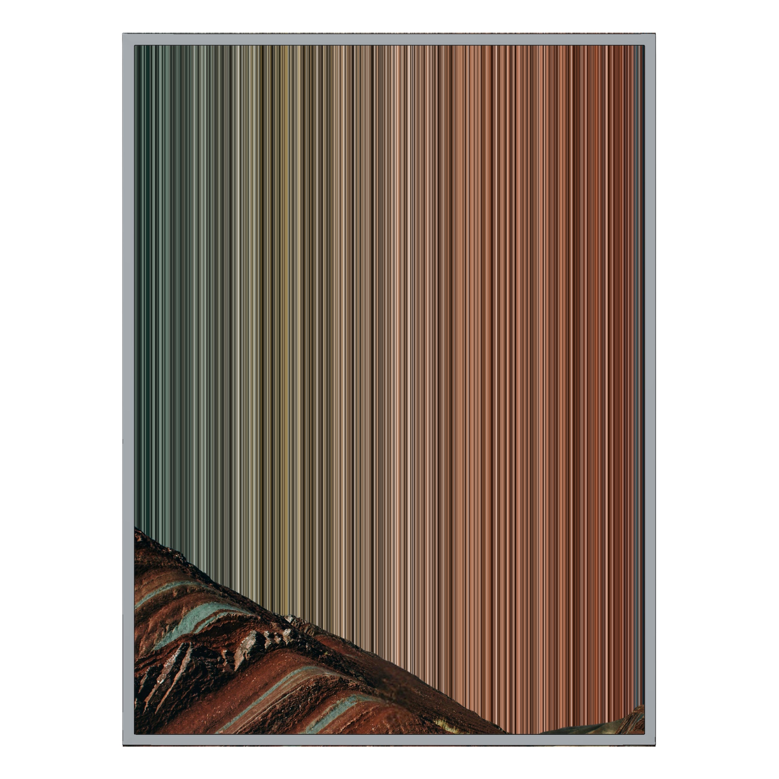 28×34" Metallic Float Frame Canvas - Silver Frame variant