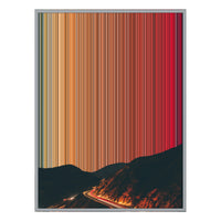 28×34" Metallic Float Frame Canvas - Silver Frame variant