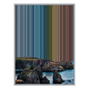 28×34" Metallic Float Frame Canvas - Silver Frame variant